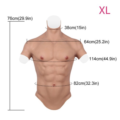 KnowU Plaque de poitrine silicone poitrine masculine muscle corps cosplay... - Picture 11 of 16