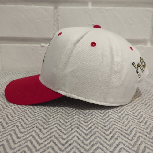 Justin Beibe Drew House Hearty Snapback Adjustable Hat Red & White HTF RARE - Picture 3 of 10