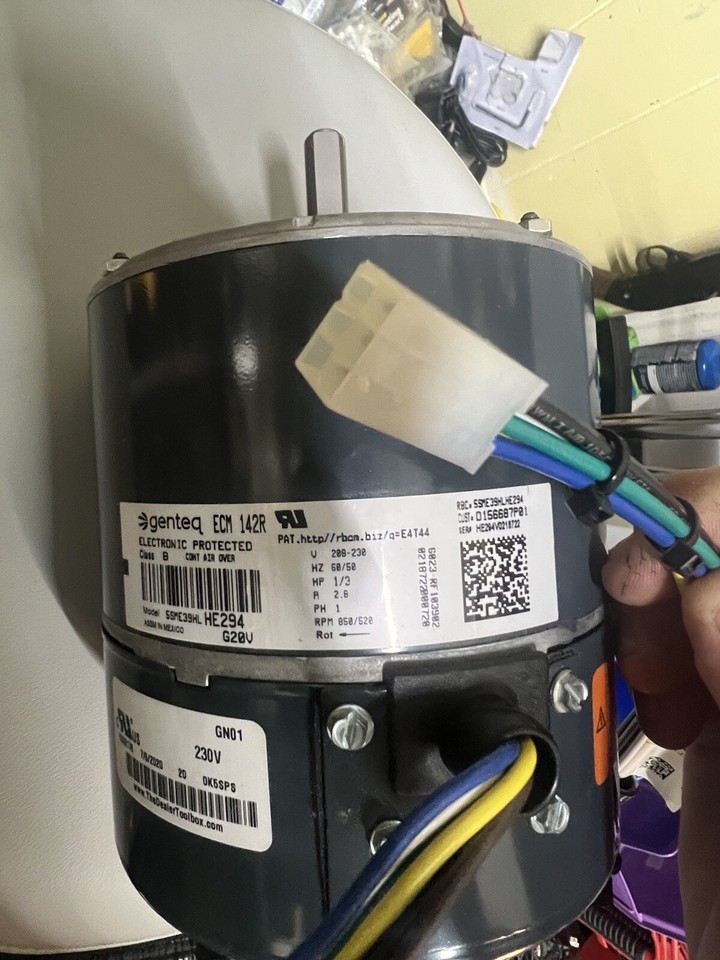 5SME39HL HE294 Genteq ECM 142R Motor eBay