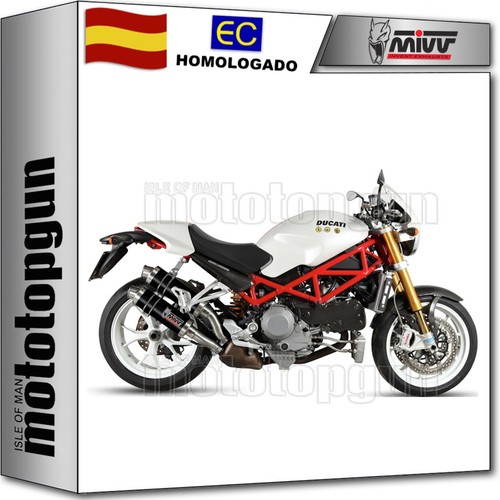 silencioso homologado gp negro mivv por ducati monster s4rs 2008 08 - Imagen 1 de 4