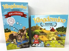 Kingdomino Board Game + Expansion Pack Age Of Giants Family Game Night Ages 8+