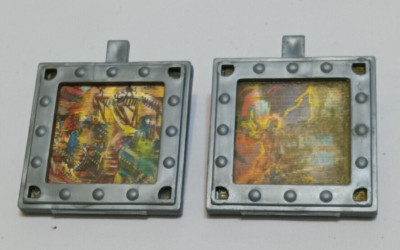 Vintage Wolverine 3D Shields & 2 Inserts Mattel 1983 Original toy