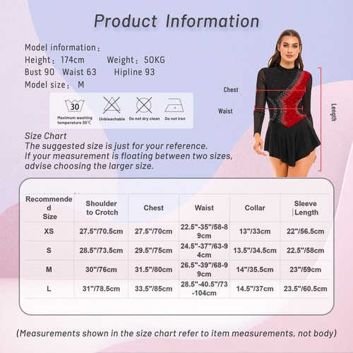 Women Ballet Dress Chiffon Skirt Costume Leotards Sleeveless Lyrical Ballerina - Bild 63 von 105