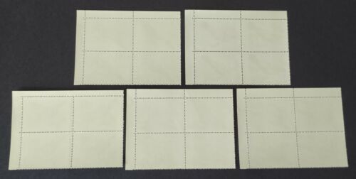 1979 Russia CCCP Birds Owls 5v Stamps (B4 block of 4 sets) TR Corner B4 - Picture 2 of 2