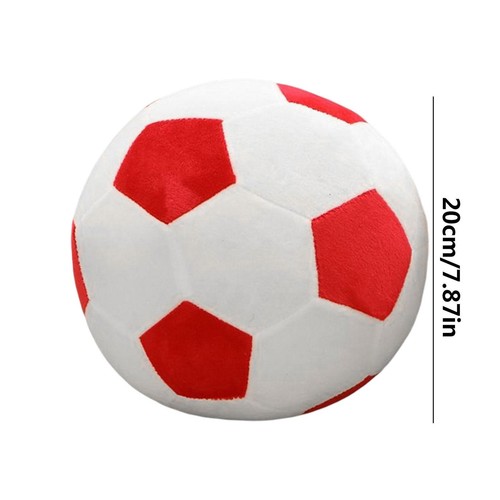 Plush Soft Soccer Ball Fluffy Stuffed Football Soccer Pillows For Boys Gift 20cm - Picture 6 of 16