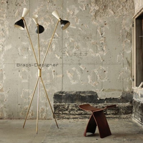 Mid Century Diabolo Stilnovo Style Tripod Floor Lamp Modern Italian Studio Lamp - Picture 4 of 4