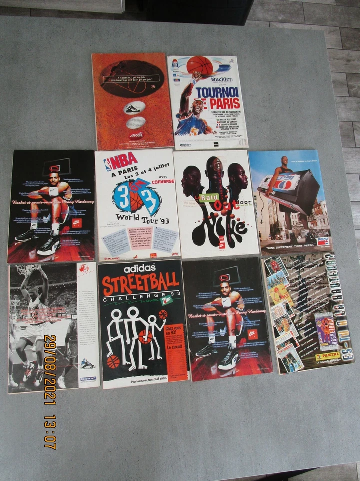 RARE !!! lot 10 magazines / maxi basket / avec poster / années 90 - Photo 2/4
