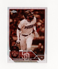 2023 Topps Chrome Fernando Tatis JR #129 Sepia Refractor San Diego Padres