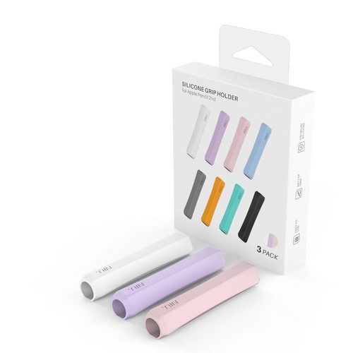 2 1 Soft Non-Slip Easy to Hold Silicone Protective Pen Grip Cover For 3Pcs - Picture 9 of 9