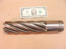 HUGE Weldon 2 1/2" 6 flute spiral square end mill HSS