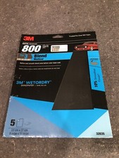 3M Auto Advance Wetordry 9" x 11" P800 Grit Sheet Sandpaper 32035