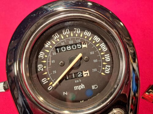 1996 Kawasaki Vulcan VN800 Dash Gauge Speedometer Chrome Cover Speedo Low Miles - Picture 4 of 14
