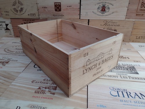 Wooden Wine Box Crate ~ 4 Sizes ~ Storage Vintage Genuine Shabby Chic - Picture 15 of 45
