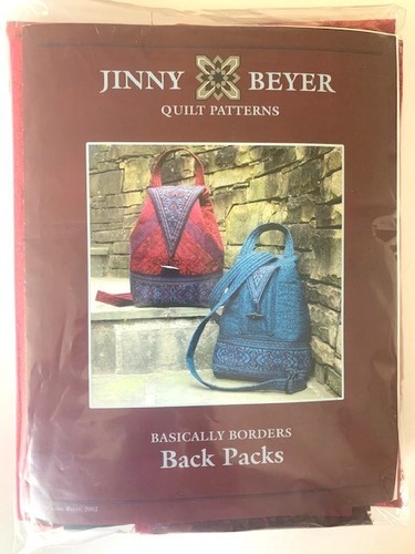 Jinny Beyer Quilted Backpack Kit "Basically Borders", NIB