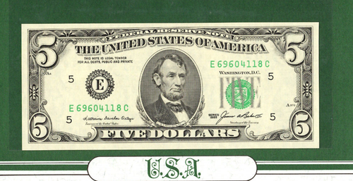 World Banknotes United States $5 1985 UNC Serie E Richmond E-C - Picture 2 of 2