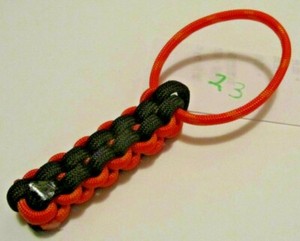 ONE (1) Paracord KEYCHAIN KEY FOB 550 USA HAND-MADE #23