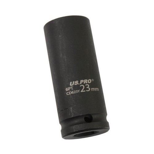 US Pro Tools Single 1/2" DR 23 mm 6 Punkt Deep Impact Buchse 3756 - Bild 2 von 3
