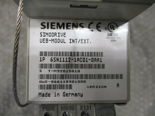 Siemens 6SN1112-1AC01-0AA1 Simodrive UEB-MODUL INT/EXT Version A *Tested* - Picture 6 of 6