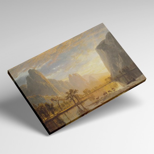 Valley of the Yosemite, Albert Bierstadt, 1864, American, Canvas Wall Art Print - Picture 5 of 5