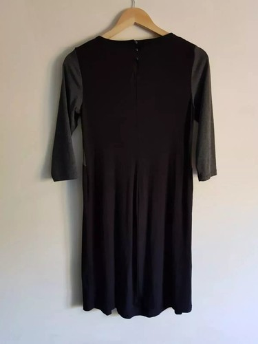 Seraphine maternity Size 8/EUR 36 stretchy 3/4 sleeve dress - Black/Grey - Picture 5 of 6