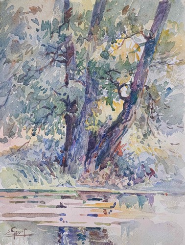 Etienne Gaudet - Painting Original - Watercolour - Under Wood 8