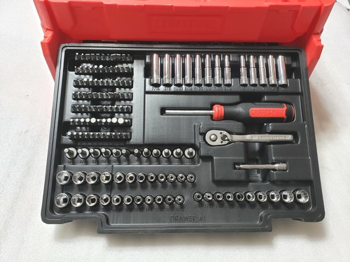 CRAFTSMAN CMMT45300 232 piezas estándar (SAE) y juego de herramientas mecánicas métricas cromadas - Imagen 4 de 20