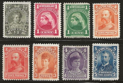 NEWFOUNDLAND #78-85 most MH - FREE SHIPPING!