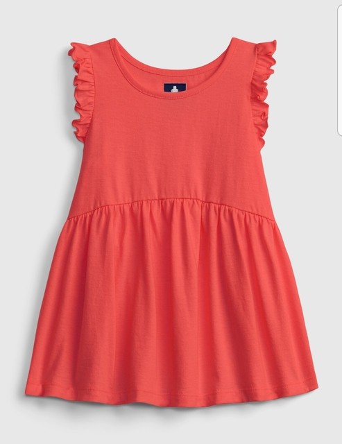 NWT BABY GAP 3T PLAYTIME FAVORITES 'ROSEBUSH' CORAL SLEEVELESS TUNIC TOP NWT BABY GAP 3T PLAYTIME FAVORITES 'ROSEBUSH' CORAL SLEEVELESS TUNIC TOP