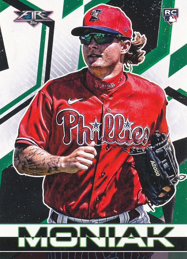 その他 2021 topps Fire mickey moniak Mickey Moniak 2021 Topps Fire Orange Rookie Auto /99 AV-MM
