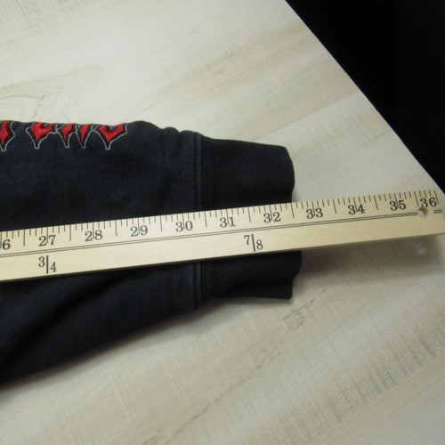 Vintage West Coast Choopers Hoodie Men XXL Black Red Zip Jesse James Thermal Y2K - Picture 18 of 18