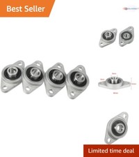 4pcs 8mm Zinc Alloy Self Aligning Pillow Block Bearings Flange Block Use