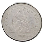 1861-S Seated Liberty Quarter | CHOICE FINE to VERY FINE Details