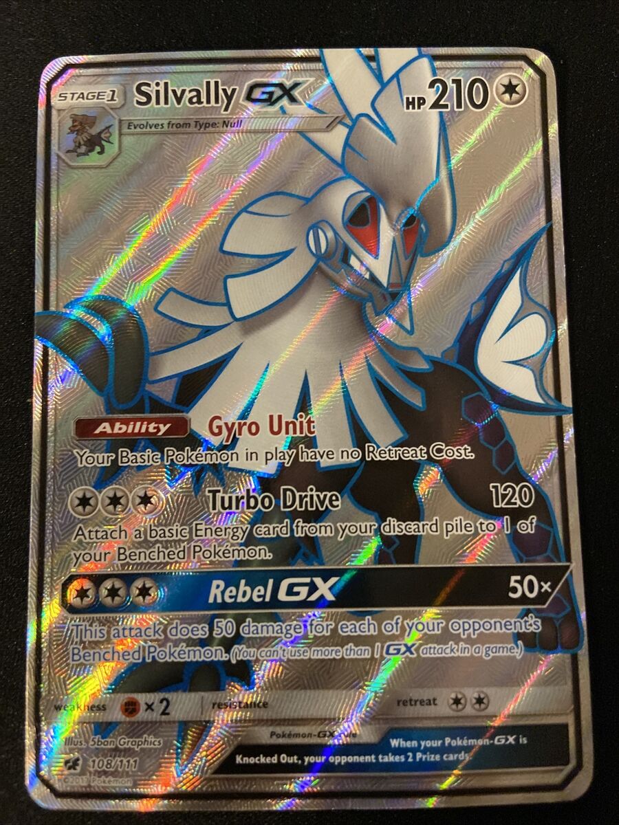 Silvally GX 108/111 Full Art Ultra Rare Pokemon TCG Crimson