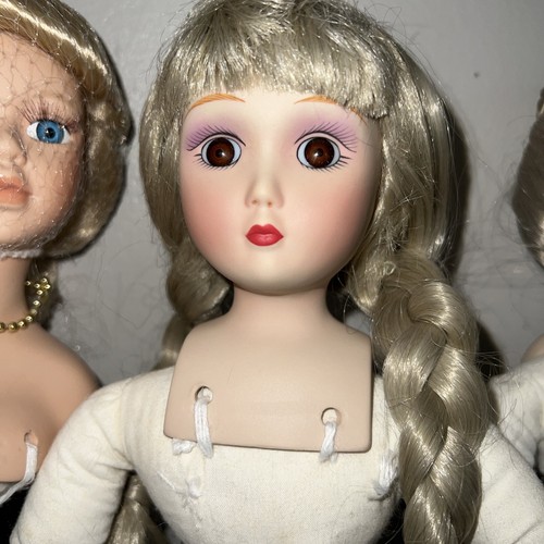 80er Danbury Mint Biskuitporzellan Puppe Akt 16” 12,5” Teile Kunst GUC Lot/3 - Bild 3 von 8