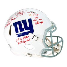 Lawrence Taylor Signed Multi-Inscription New York Giants Authentic Flat White Sp