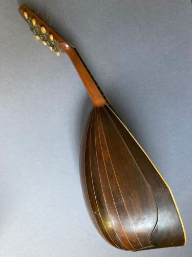 GRAUPNER & MEYER antique inlaid bowl back mandolin Philadelphia circa 1900 - Picture 4 of 12