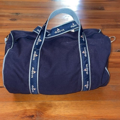 Birddogs Navy Blue Cotton Canvas Gym Duffle Bag 16x11 - Picture 4 of 11