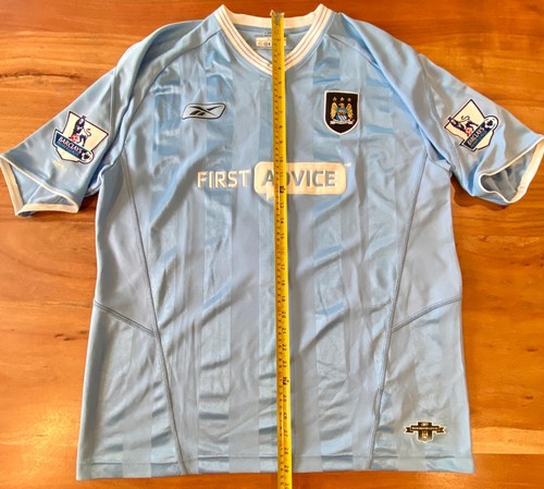 AUTHENTIC Reebok Manchester City 2003-04 Joey Barton #8 Home Jersey - Men (L) - Picture 3 of 8