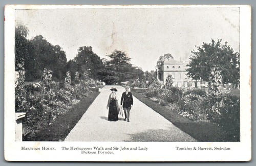 CORSHAM Wiltshire Postcard Hartham House, Poynder Castle Combe Postmark 1905