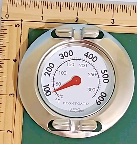 Extra Large 3.5" Face Direct Grill Surface Thermometer 100-600 Degrees NOS - Picture 8 of 8
