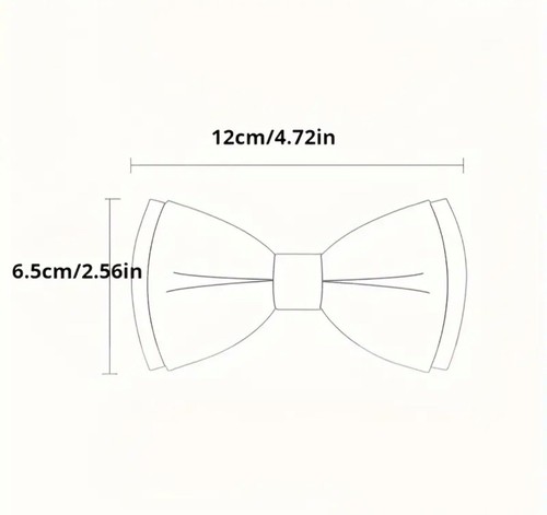 Black Satin Pre-Tied Bow Tie For Men and Boys. Black bow-tie. Formal event. - Picture 3 of 4