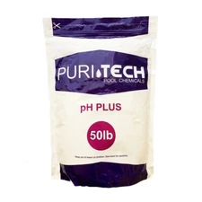 Puri Tech Chemicals pH Plus 50lb Resealable Bags for Pools & Spas Increases pH