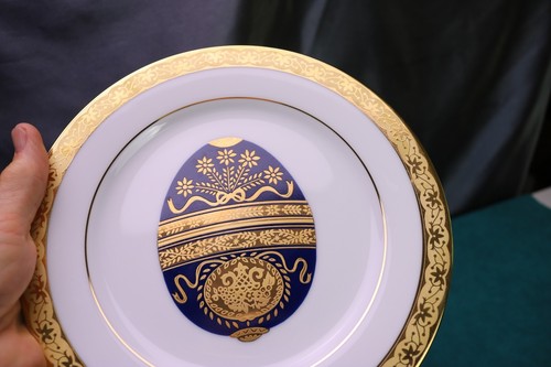 "Piatto insalata accento easter egg Muirfield CELEBRITY (s) BLU 8 1/2" - Foto 3 di 5