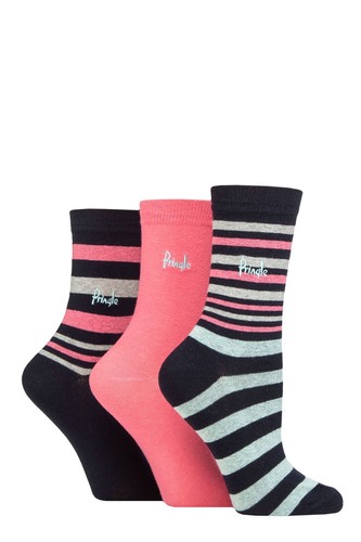 Pringle Women's Socks- Patterned Cotton and Recycled Polyester 3 Pairs Sizes 4-8 - Picture 23 of 29