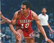 Maurice Cheeks Autographed 8x10 Philadelphia 76ers HOF Free Shipping S1411