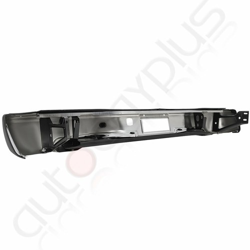 Complete Rear Bumper For 1999-2007 Chevy Silverado GMC Sierra 1500 Chrome Steel - Picture 10 of 12