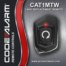 Code Alarm CAT1MTW  2-Way 1-Button LED Remote Replaces CATX1TW CATX1B