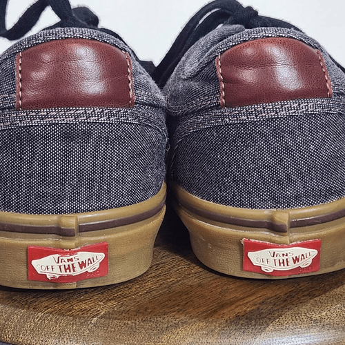 Vans Chukka Oxford Low Sneaker Size 10.5 Black Gum Sole Sneakers - 第 7/11 張圖片