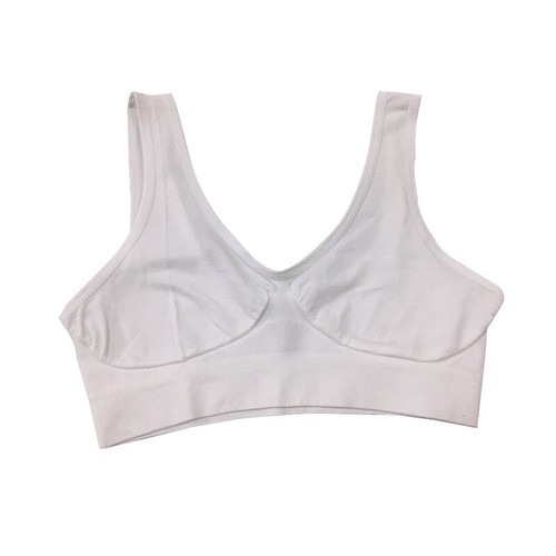 Sujetadores deportivos para dormir cómodo taza completa sin cables color liso sin costuras - Imagen 18 de 48