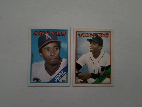 Lotto Angels Tigers Rangers 1986 Topps Gary Pettis 604 1988 Donruss 210 1989 Fleer - Foto 4 di 12